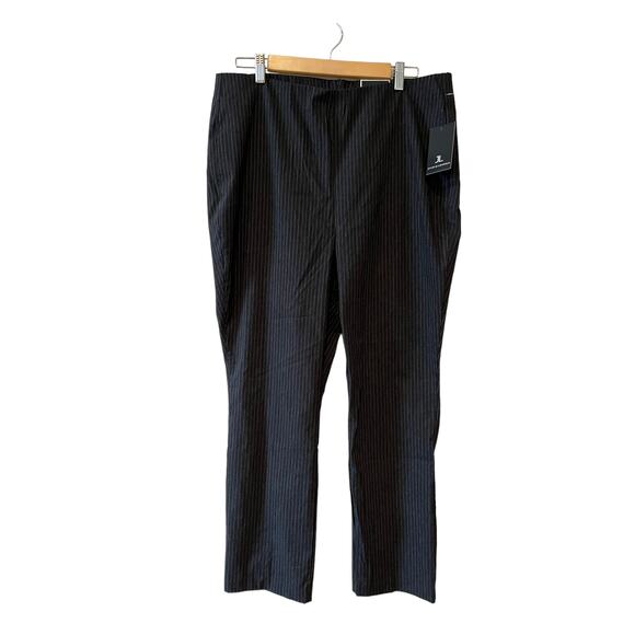 Jules & Leopold Pants - Jules & Leopold gray pinstripe work pants 16W